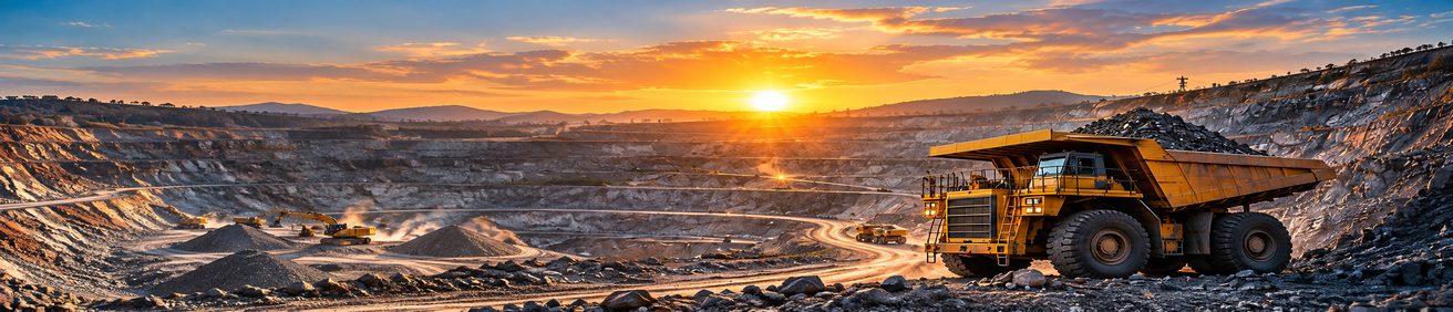 Open-pit mining landscape